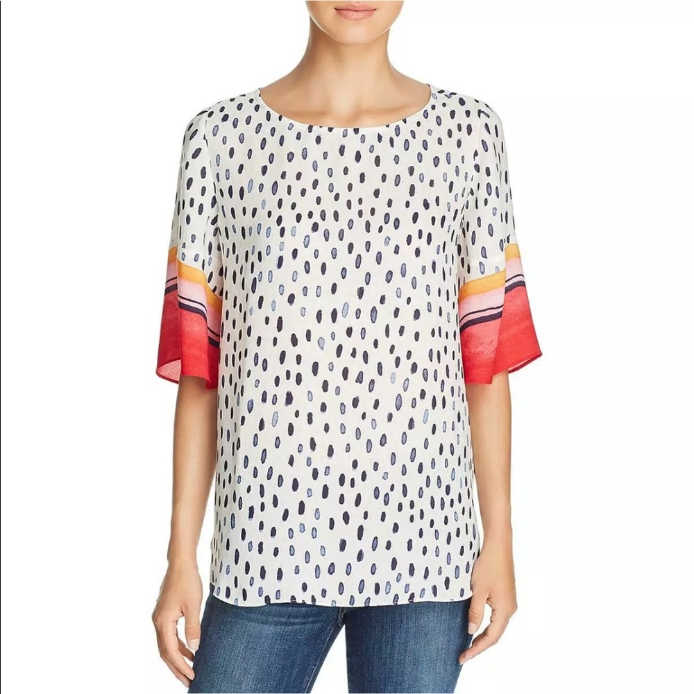 Nic + Zoe Merengue Flutter Sleeve Tunic Small S